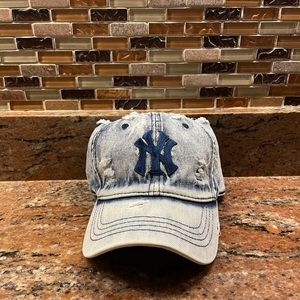 yankees denim cap